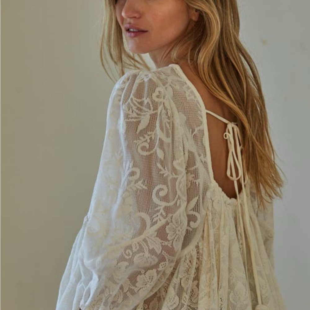 By Together Cream Lace Blouse